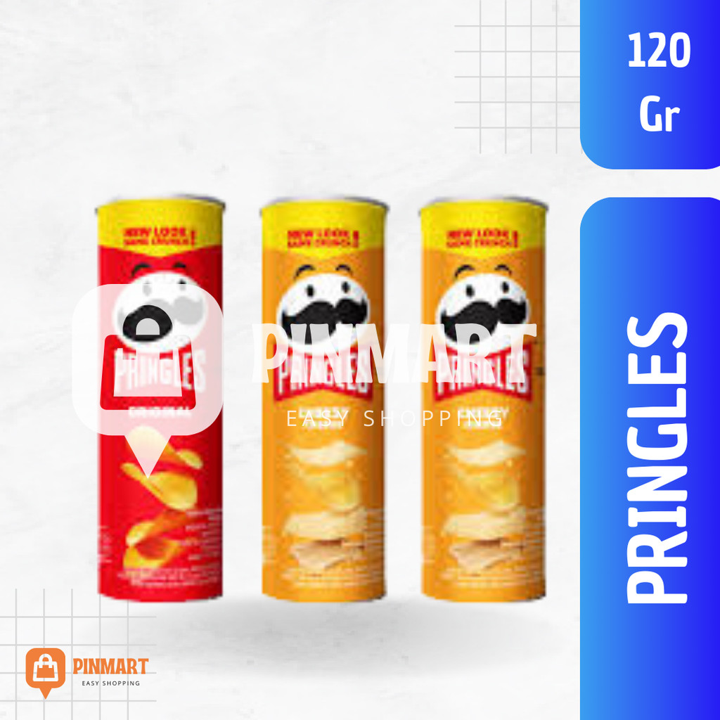 

Pringles Potato Crisps Snack Kentang Original Saucy BBQ Sour Cream & Onion - Netto 102 gr