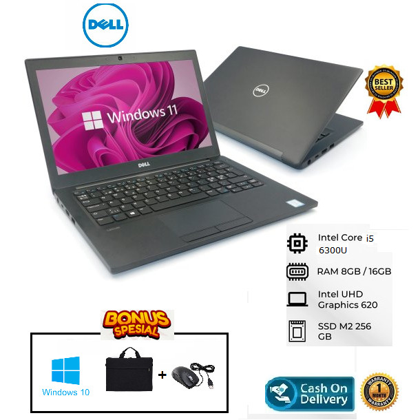 Laptop dell Latitude 7280 i5 gen 7 16GB SSD 256GB Free Mouse + Tas