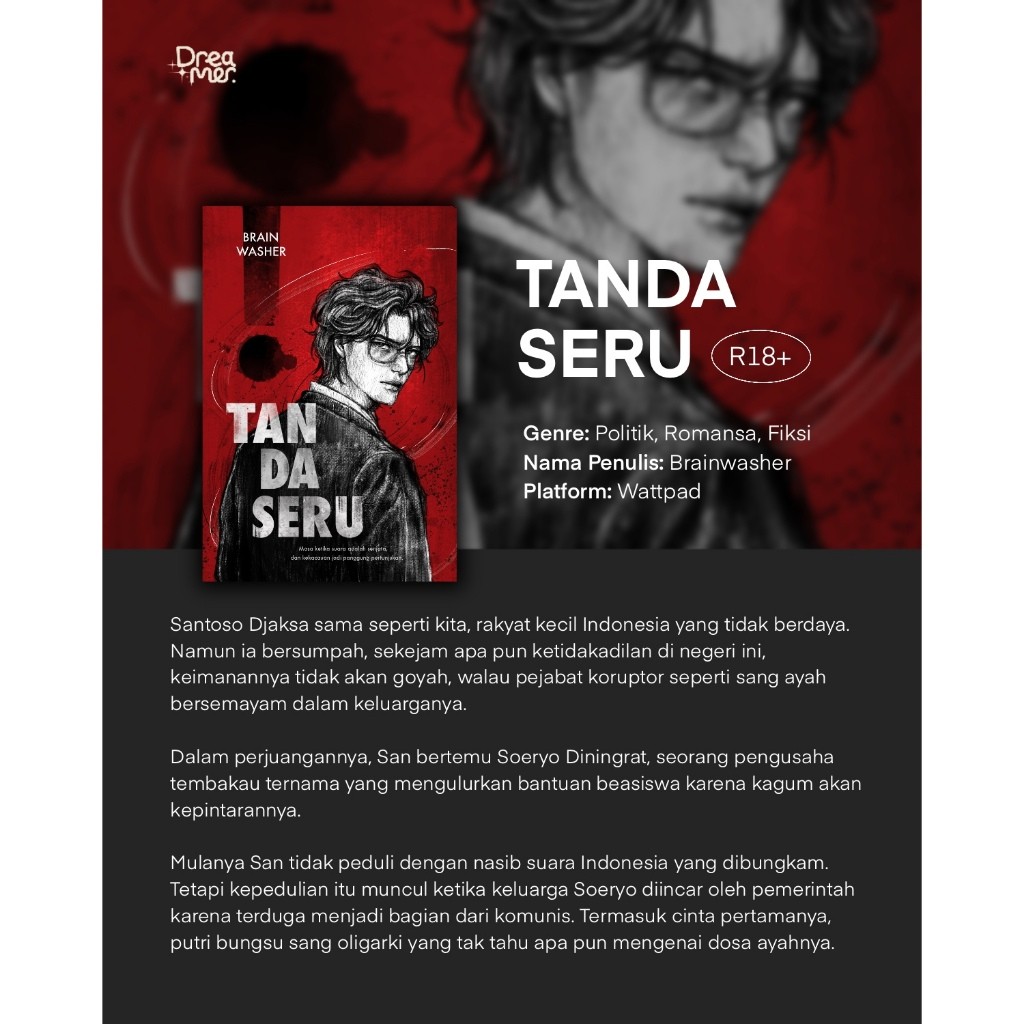Buku Novel Tanda Seru - Brainwasher - Dreamerbooks