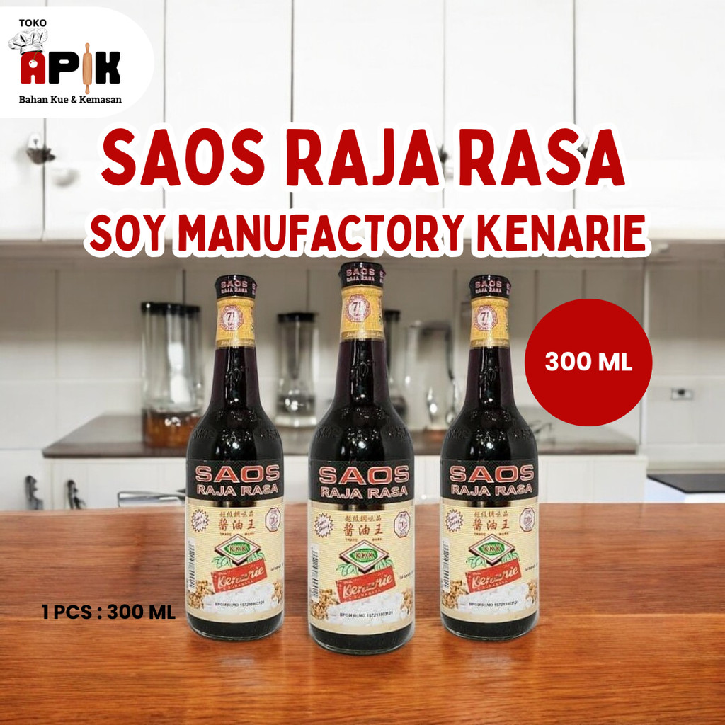 

SAOS RAJA RASA SOY MANUFACTORY KENARIE UKURAN 600 ML & 300 ML / KEMASAN KACA