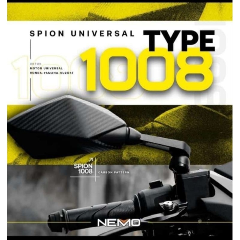 SPION MOTOR DUCATI 1008 CARBON NEMO UNIVERSAL 160 PCX 160 NMAX NEW 2020