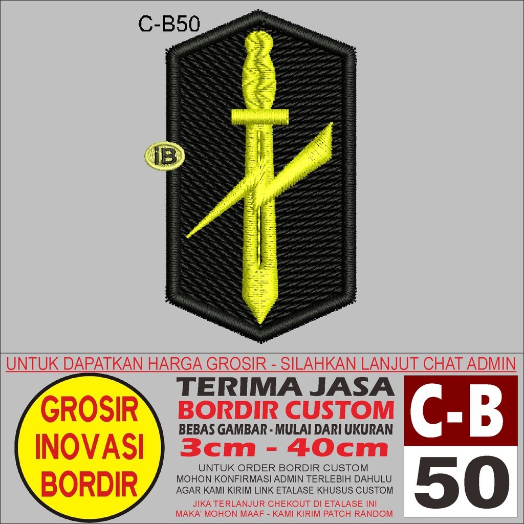 NEAR PATCH BORDIR C-B50 LOGO SANGKUR PETIR -  REVIEW/TESTIMONI