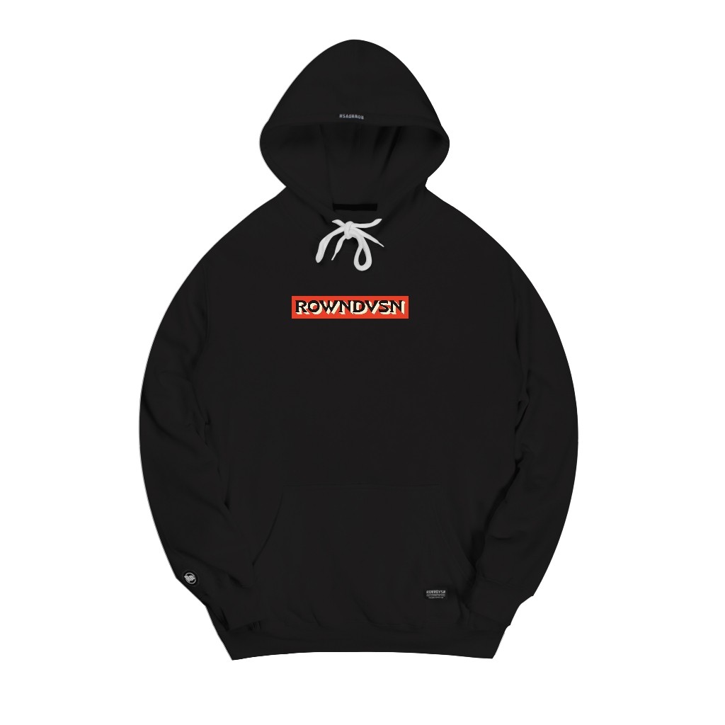 Rown Division Official Pullover Hoodie - Rowndvsn Jaket Flooper Black