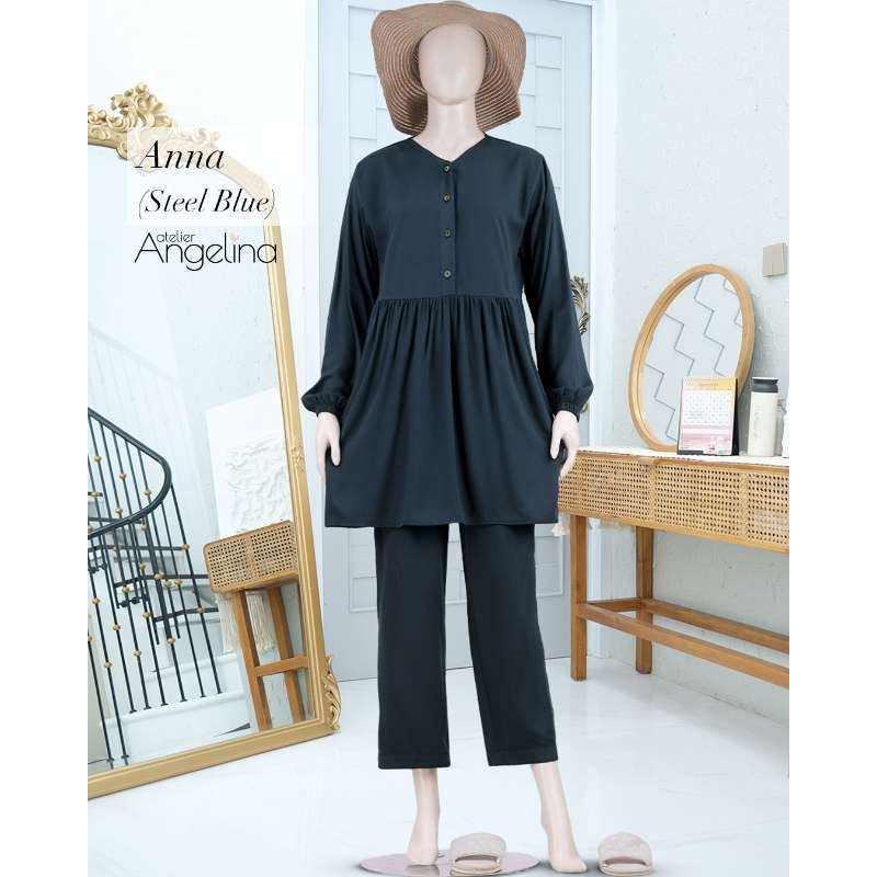 Atelier Angelina Embroiderry Anna - Steel Blue