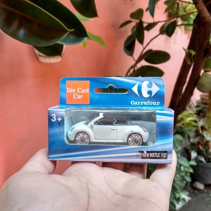 Realtoy VW New Beetle Convertible Volkswagen White Miniatur Mainan Diecast