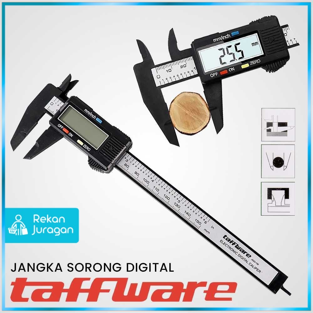 

Taffware Jangka Sorong Digital Vernier Caliper with LCD Screen - JIGO-150