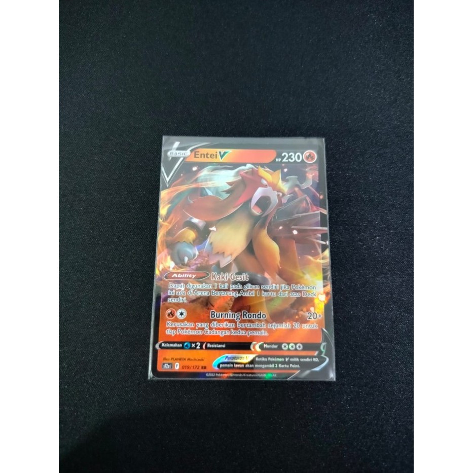 Entei V S12a I 019/172 RR Kartu Pokemon TCG Indonesia