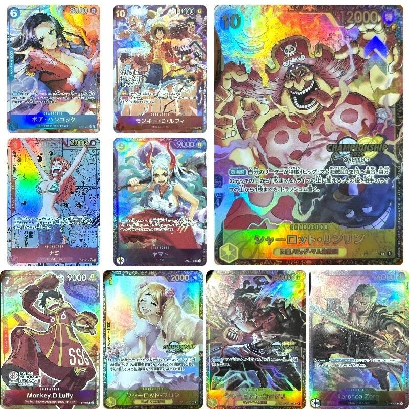 ONE PIECE Anime Characters Monkey D. Luffy Charlotte Linlin Nami DIY Homemade Game Toys Collection C