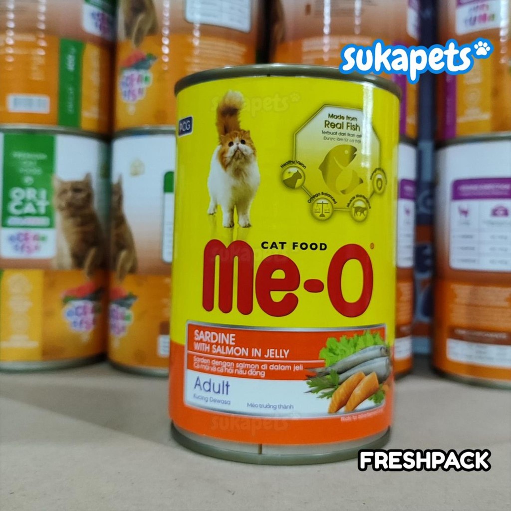 TRY Meo Can Sardine & Salmon Makanan Kucing Basah Kaleng 400gr