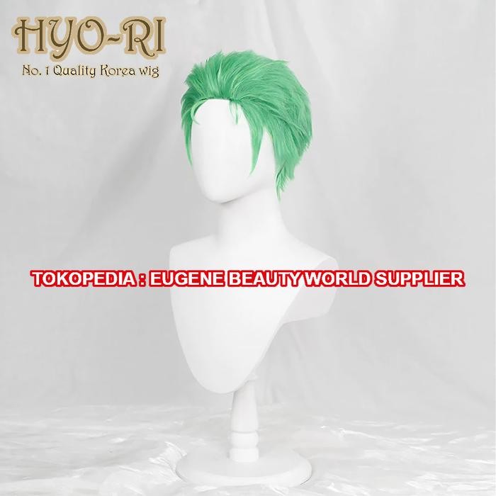 READY STOK - WIG COSPLAY ANIME ONE PIECE : RORONOA ZORO RORONOA GREEN
