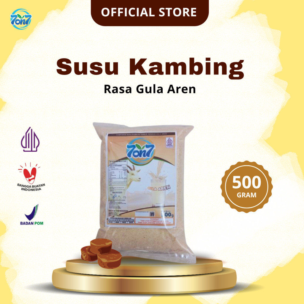 

Susu Kambing Etawa Bubuk 7on7 Gula Aren 500 Gr