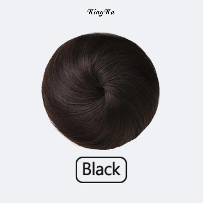 Wig Cepol/Jepit Hair Bun Aksesoris Rambut Wanita Cepol Ala Korea Konde Pesta Kawaii Rambut Palsu Wig