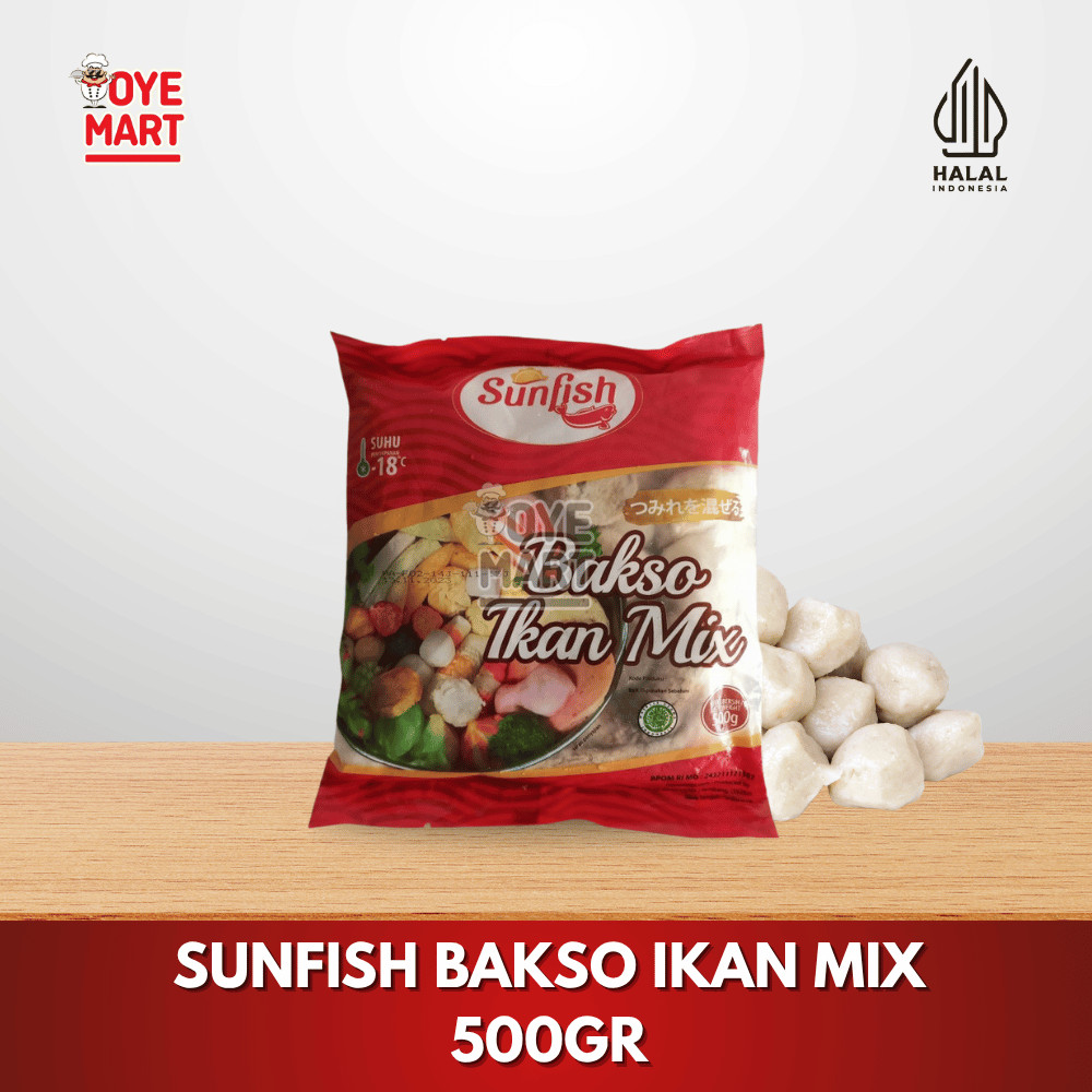 

SUNFISH BAKSO IKAN MIX 500GR