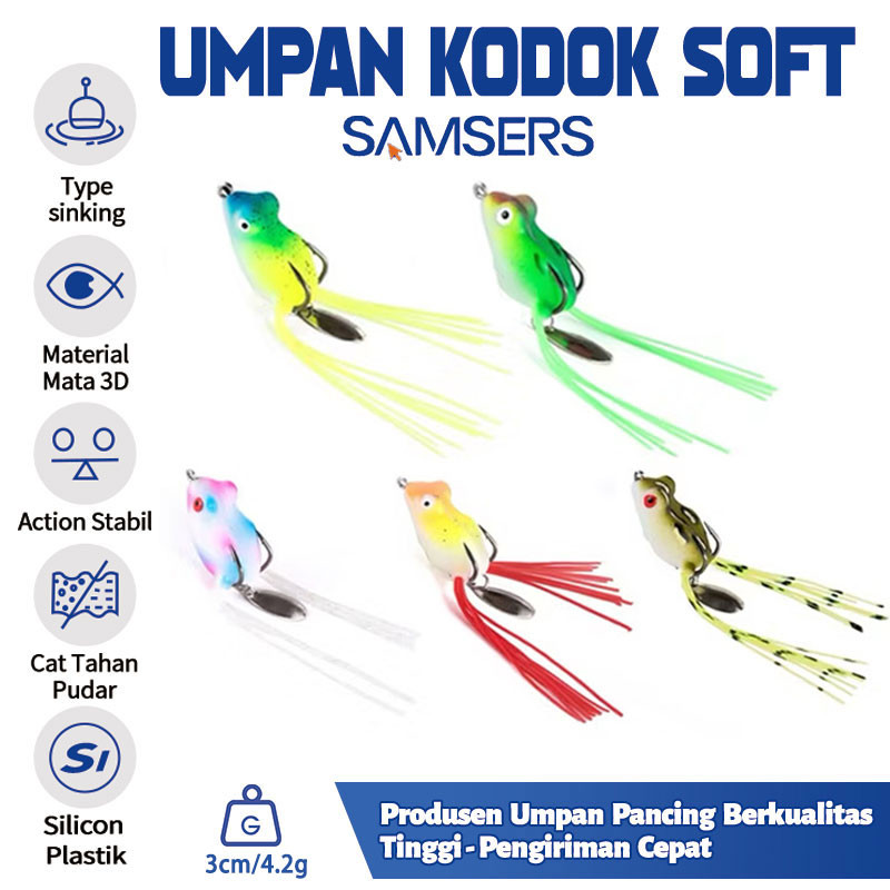 Nano Frog casting 3cm/4.2g umpan kodok mainan Umpan Casting Bionik Bentuk- SS284