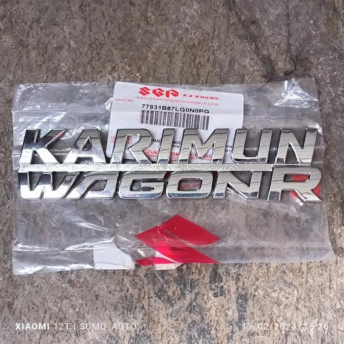 Promo emblem logo S belakang karimun wagon R - KARIMUN WAGON R BARU