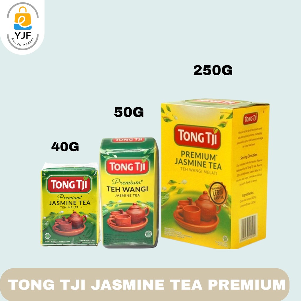 

Tong Tji Jasmine Tea Permium / Teh Melati / Teh Seduh 40g / 50g / 250g