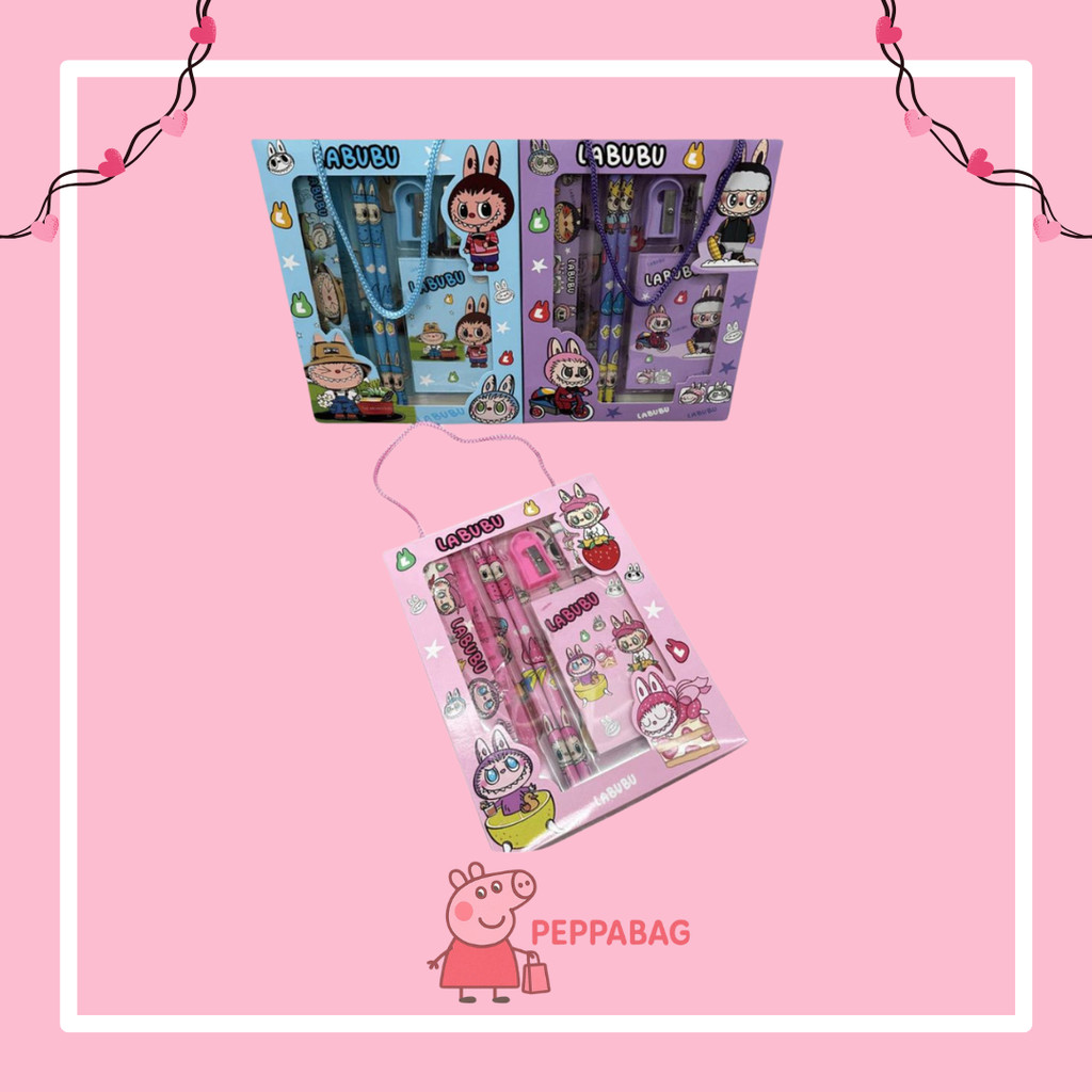 

Alat Tulis Set 6 in 1 Karakter Kuromi Murah Lucu / Kotak Pensil Anak Set Stationery Untuk Hadiah Anak Sekolah Labubu Sanrio - ES0416