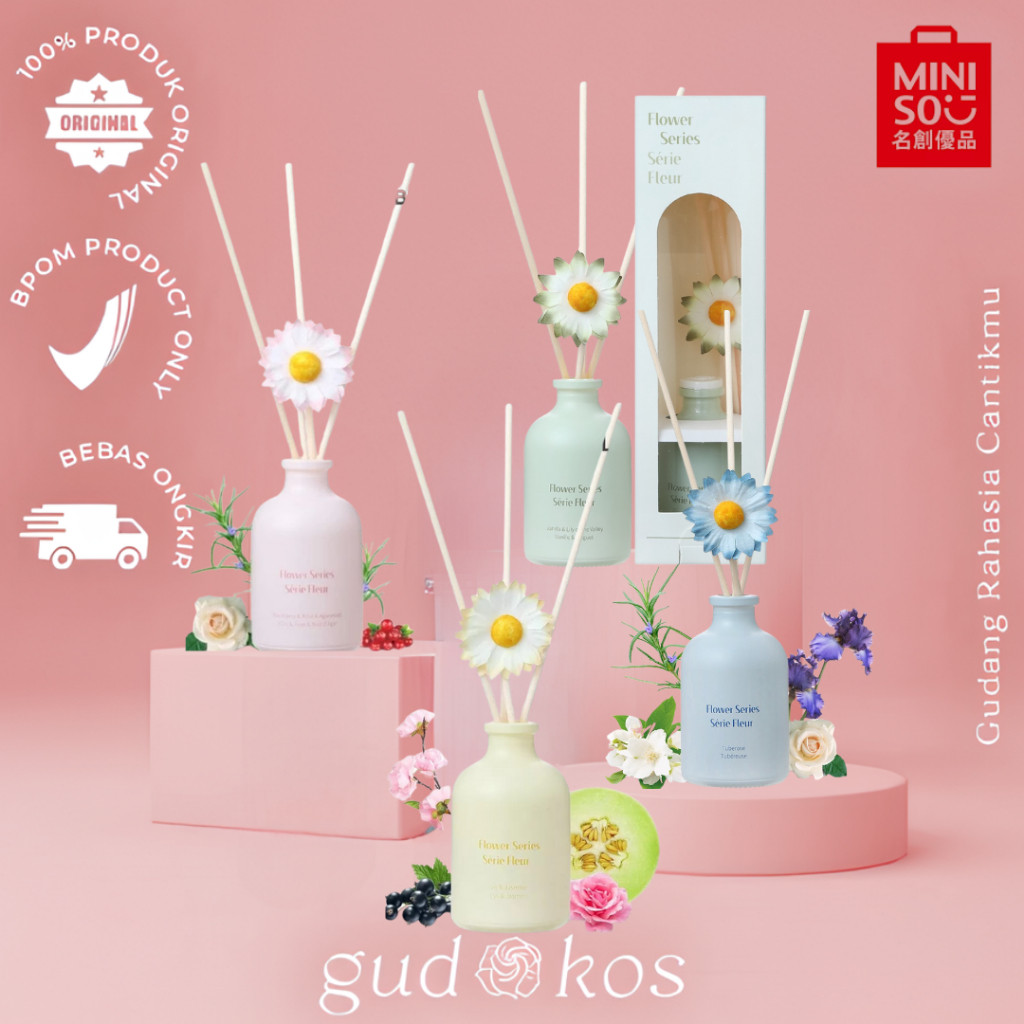 Miniso Reed Diffuser Vanilla Pengharum Ruangan Aromaterapi