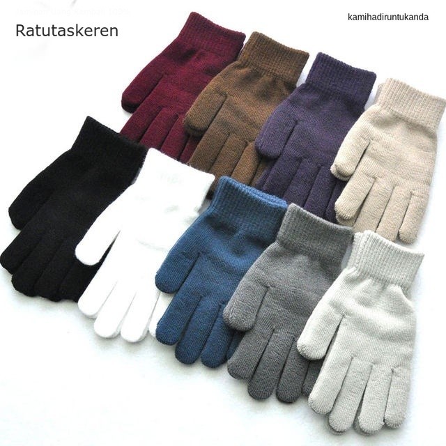 Sarung Tangan Balqis  Rajut Warna Polos Wanita - Sarung Tangan Motor Pria Keren