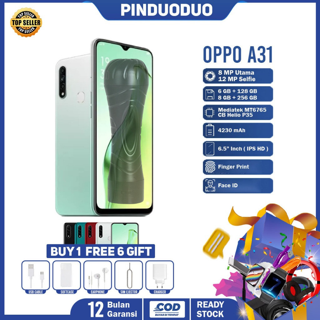 Hp OPPO A31 RAM 8/256GB 4G LTE Garansi 1 Tahun Grosir