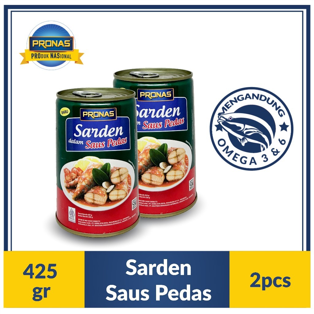 

PRONAS Sarden Chili 425 gr Bundling 2 pcs
