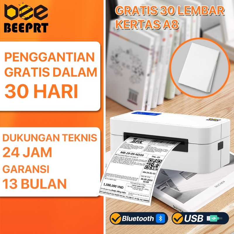 Rhebar QR-368BT(A70pro) printer barcode thermal label Resi Pengiriman printer JNE/Tiki/J&T Express/S