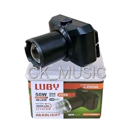 SENTER KEPALA LUBY 2905 50W ,SENTER KEPALA ZOOM LUBY ,SENTER HEAD 50WATT LUBY ,LUBY ZOOM 50W SENTER 