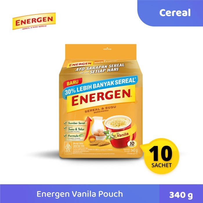 

ENERGEN Sereal Kemasan Vanila Pouch 10 Sachet
