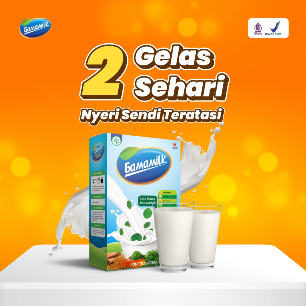 

Gamamilk - Susu Etawa Plus Gamat Solusi Sendi Kaku dan Lutut Nyeri Terbukti Berkhasiat 26