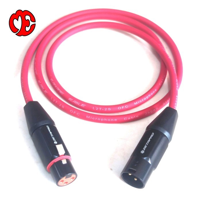 kabel audio jack xlr male to xlr female jack xlr zetapro