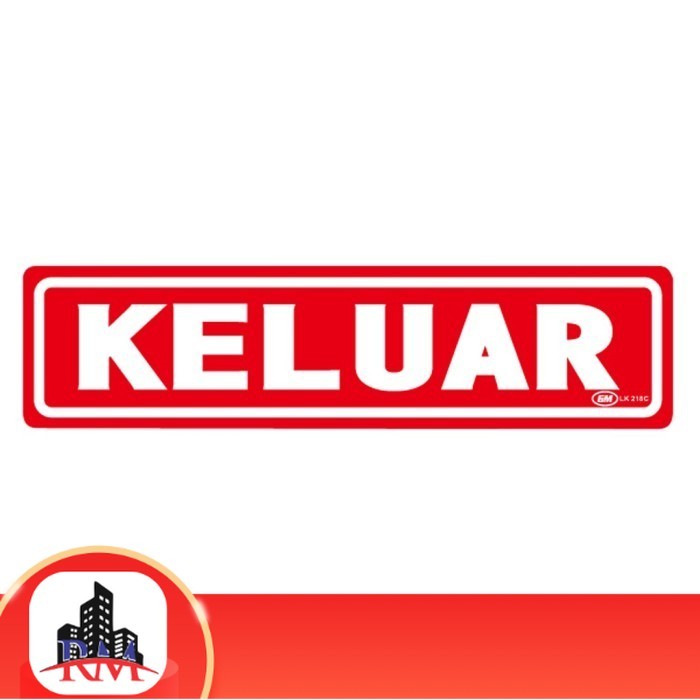 

Papan Tanda / Sign Board / Label Acrylic KELUAR LK 218 C