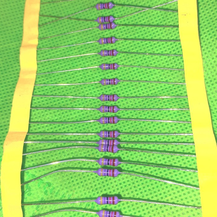 resistor 47k 1/4 watt ungu original japan zero R 47 kilo 1/4W 1% W ori A