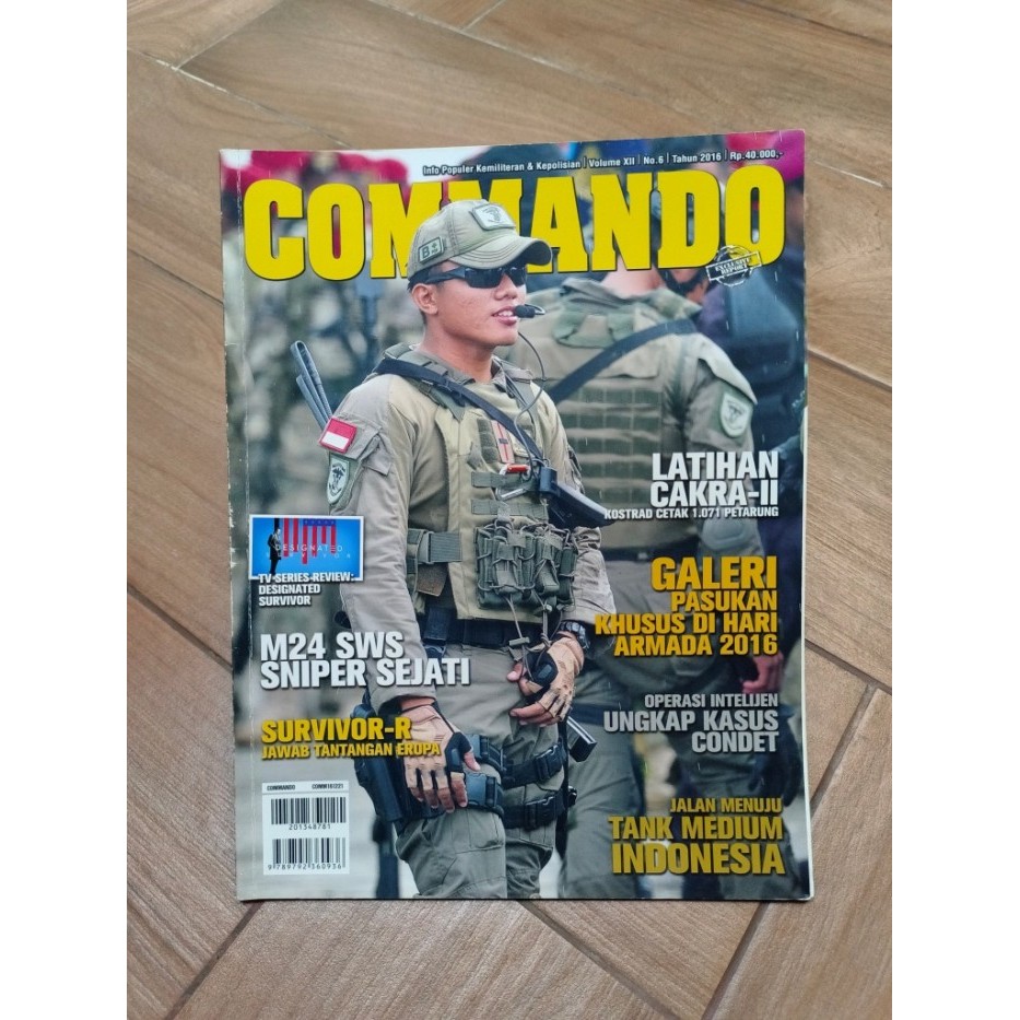 Majalah Commando Vol XII Edisi No 6 Tahun 2016 - M24 SWS Sniper Sejati