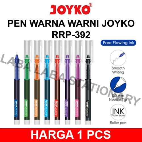 

PEN JOYKO GEL 8 WARNA WARNI ROLLER ROL PEN RRP 392 UJUNG MATA JARUM