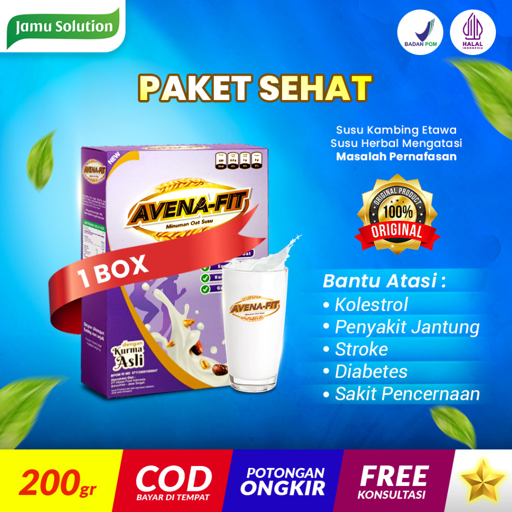 

AVENAFIT Sereal Granola Oat Susu Kambing Etawa Milk OBAT KOLESTROL