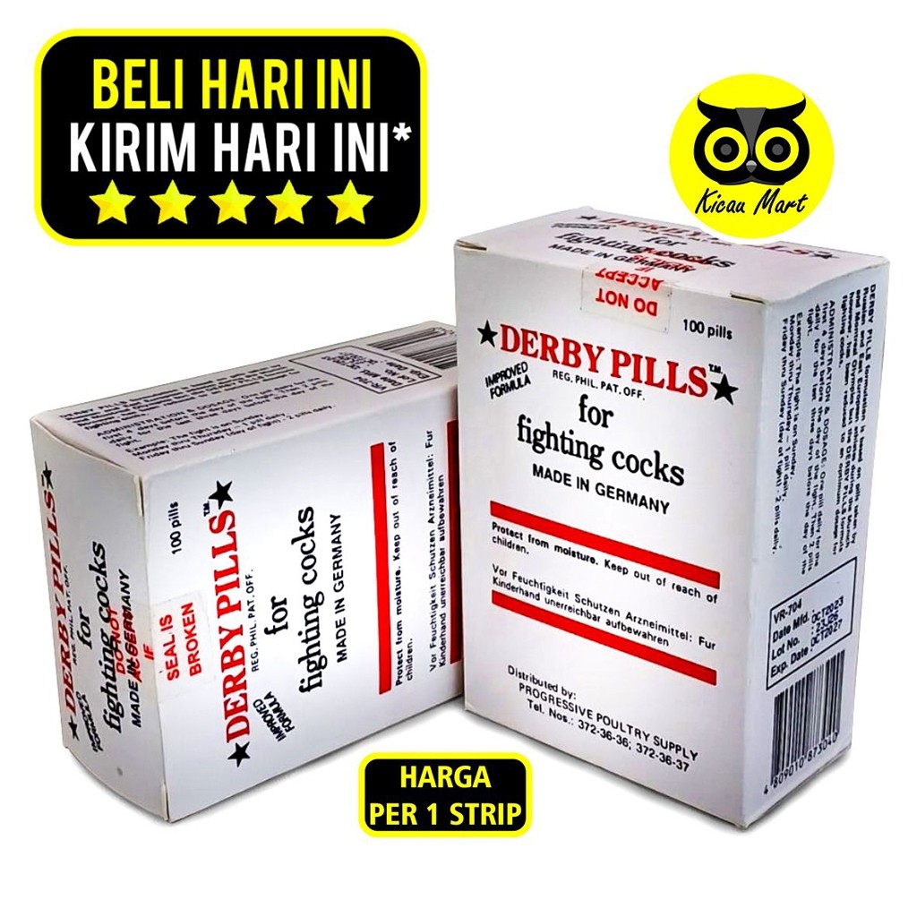 KICAU MART Vitamin Doping Ayam Aduan Derby Derbi Pil Import Jerman Suplemen Obat Ayam Laga Jago Adua