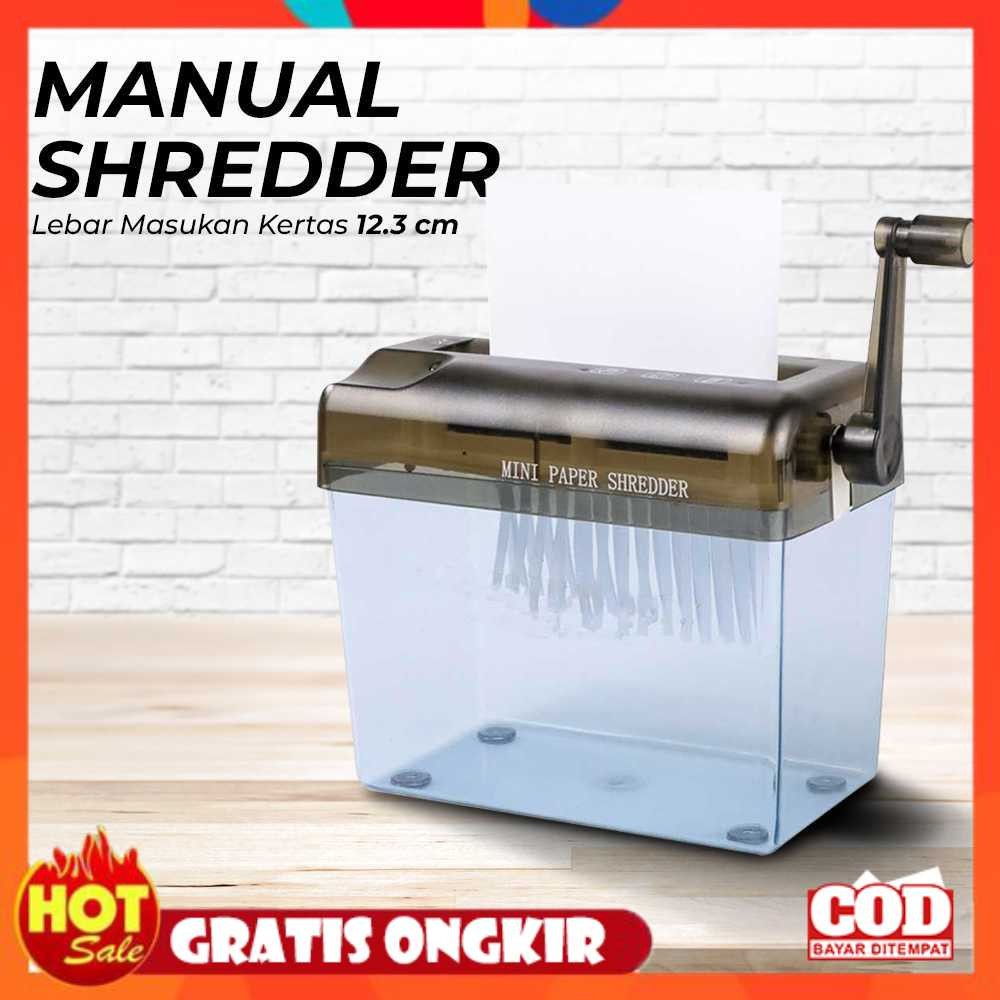 

Penghancur Kertas Manual CD Card Paper Shredder 4.5L - WST-123