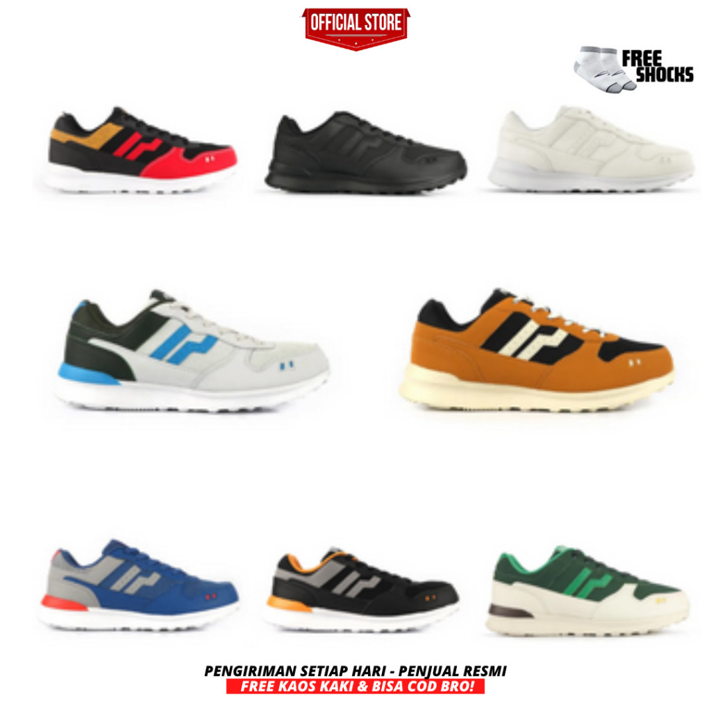 TERMURAH Sepatu Sneakers Pria Piero Jogger Original 100% BNIB