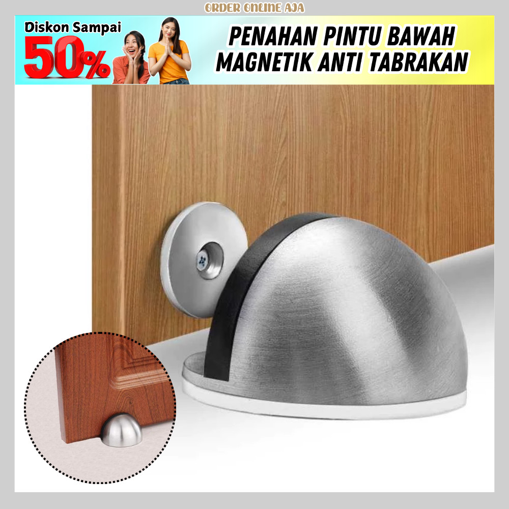 Penahan Pintu Bawah Rumah Penghenti Ganjal Pintu Bawah Magnetik Anti Tabrakan - DS-09