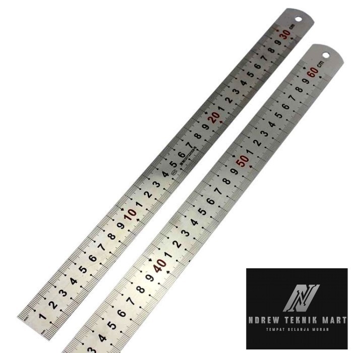 

Penggaris stainless steel 150 cm / Stainless steel ruler 1.5 meter