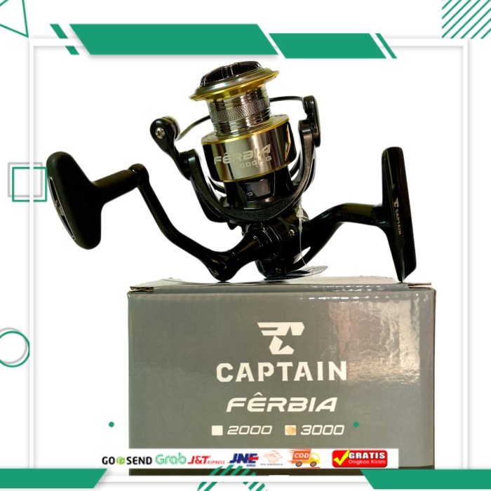 Paling Murah Reel Captain FERBIA 3000/4000 6+1Bb Power Handle - 3000