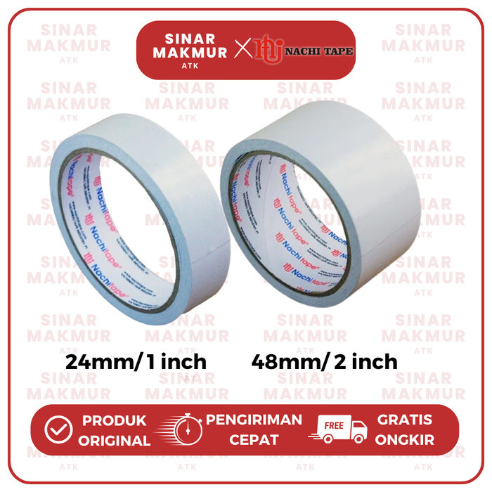 

Double Sided Tape/ Double Tape/Perekat Dua Sisi 24/48mm Nachi (Rol)