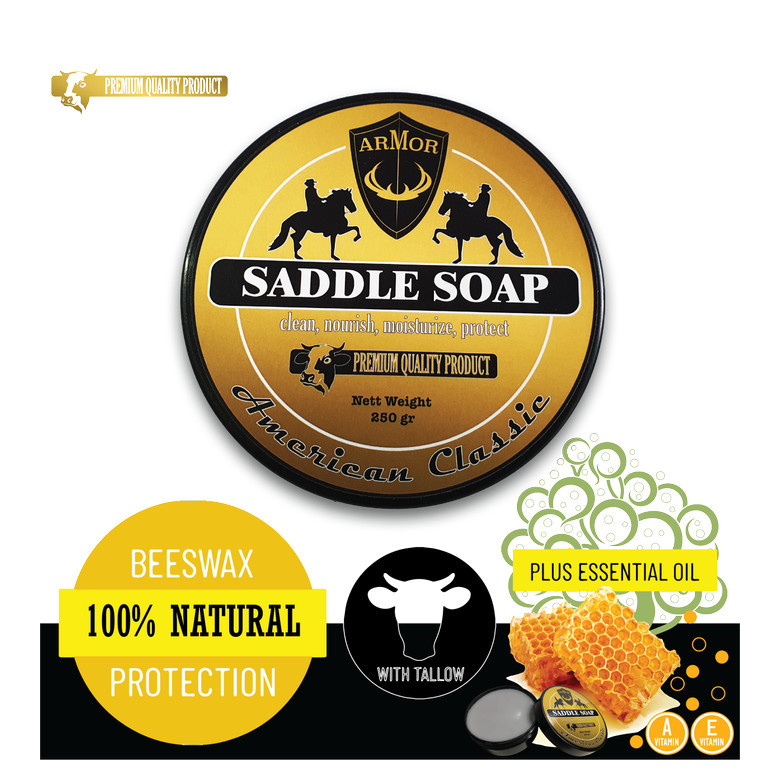 Armor Saddle Soap | Sabun Pembersih Pencuci Sepatu Kulit Beeswax - SaddleSoap