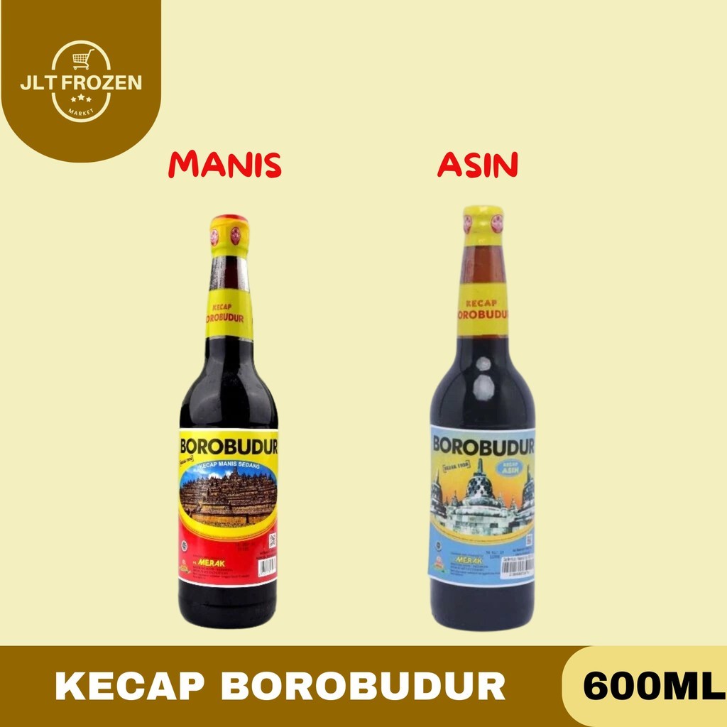 

Kecap manis Borobudur / kecap Manis / Kecap Asin Borobudur Spesial 600ml