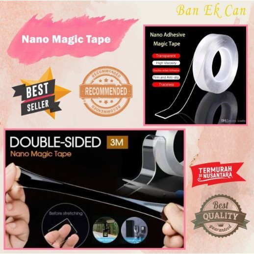 

[2mmX5meter] Double Tape Nano Tape Ivy Grip Tape Isolasi Selotip