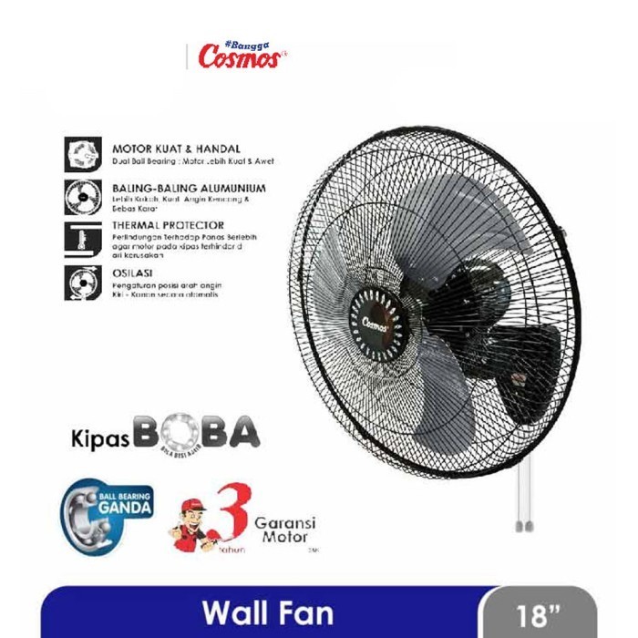 Cosmos WIF-1803PS kipas angin, kipas dinding | WIF 1803PS | WIF1803 PS | kipas dinding | kipas angin