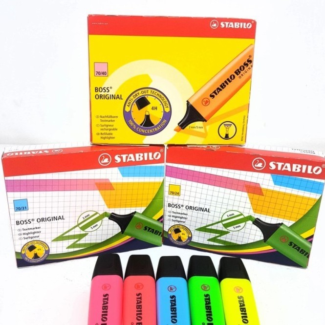 

Stabilo Boss Highlighter Original - 1 box isi 10 pcs