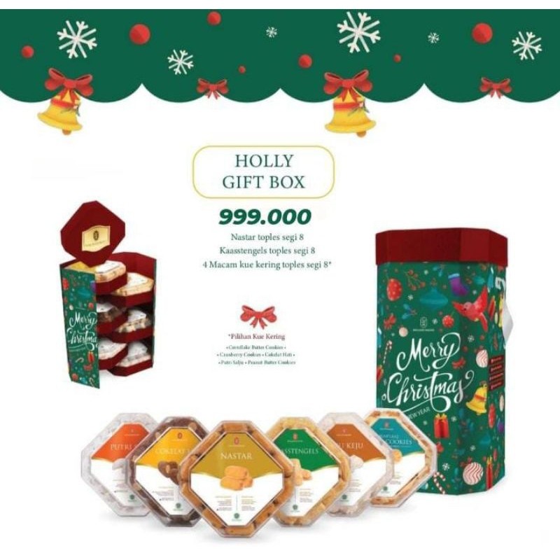 

Holland - Hampers Holly Gift Box Hamper Hampers / Hadiah Natal Christmas Hamper Box New year 2025