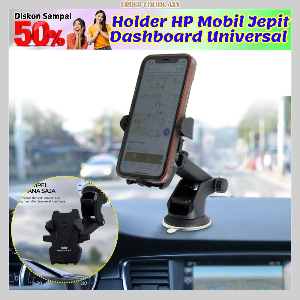 Car Stand Holder Smartphone HP Mobil Dashboard OTOHEROES Dudukan HP Mobil Dashboard - T003