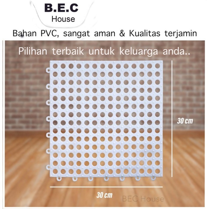 POLKADOT Karpet Anti Slip Keset Kamar Mandi PVC Karpet Anti Licin